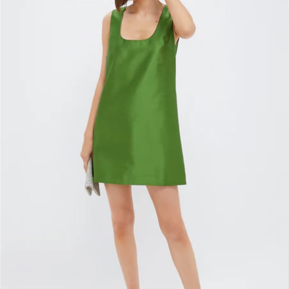 Tuckernuck Green Dupioni Mollie Dress